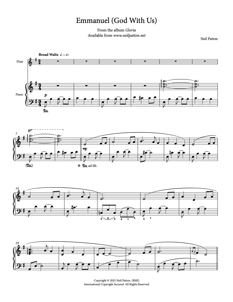 Emmanuel (God With Us) (Digital Sheet Music)