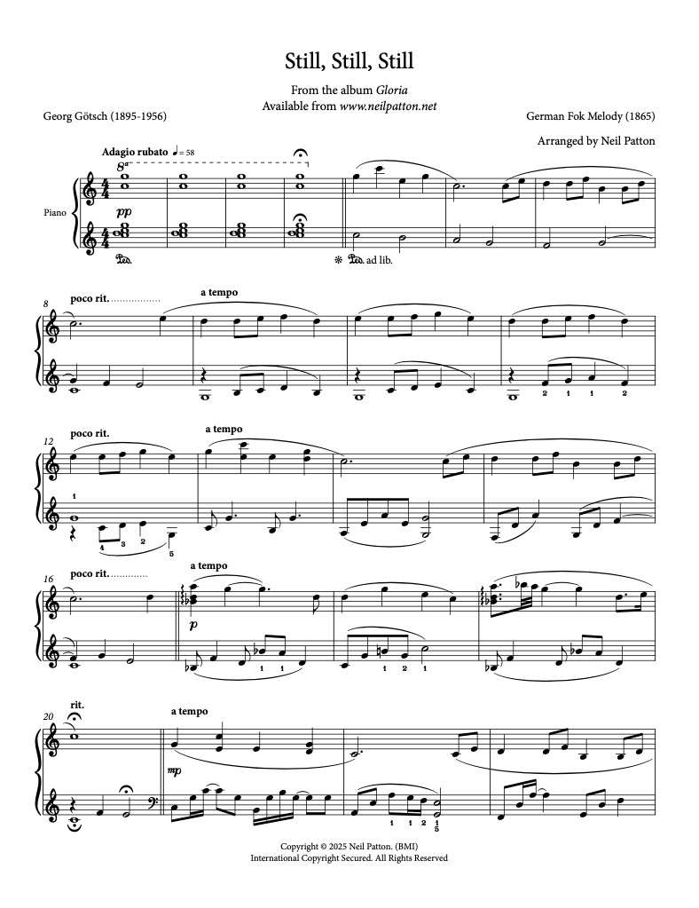 Still, Still, Still (Digital Sheet Music)