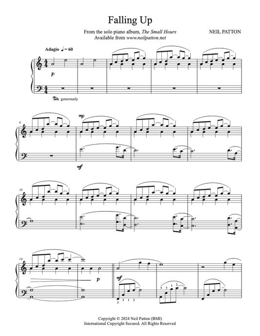 Falling Up (Digital Sheet Music)