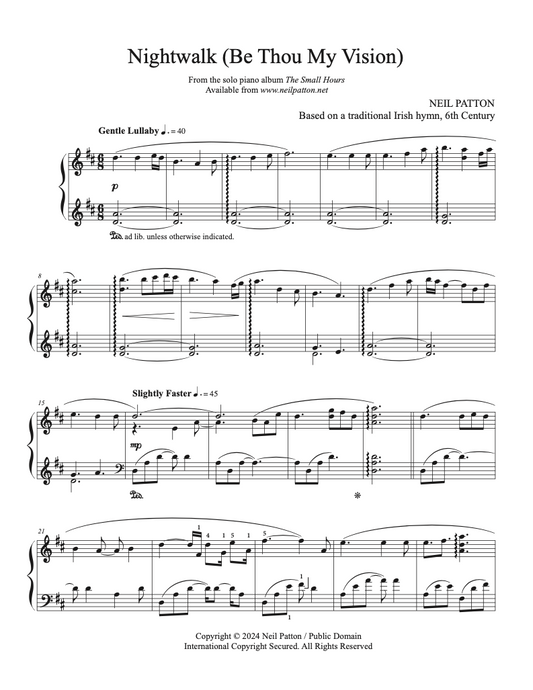 Nightwalk (Be Thou My Vision) (Digital Sheet Music)