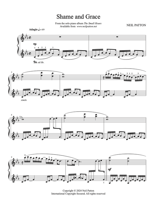 Shame and Grace (Digital Sheet Music)