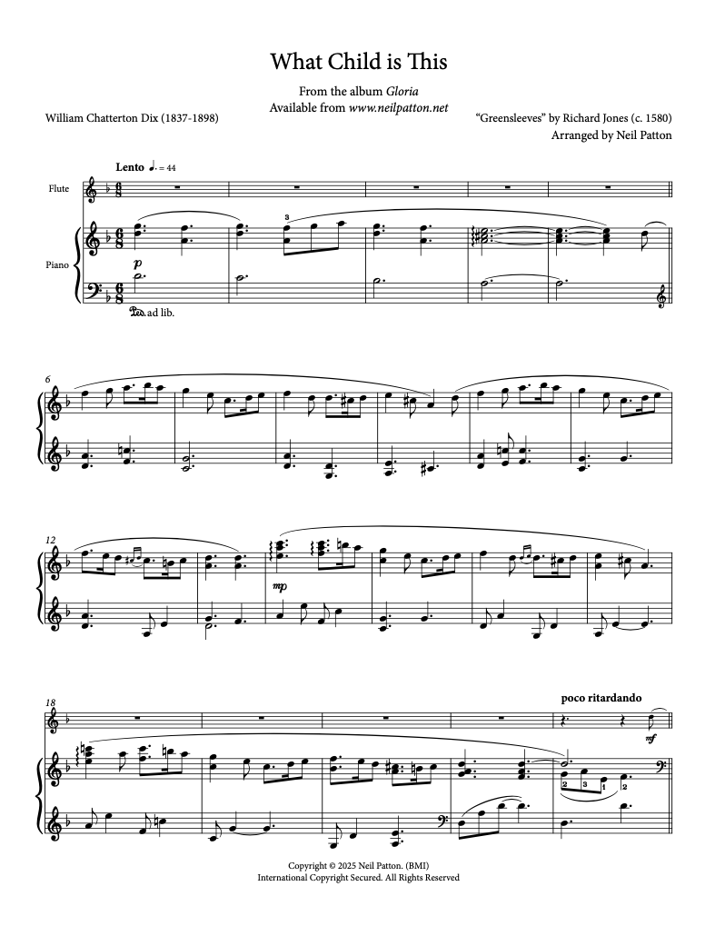 What Child Is This (Digital Sheet Music)