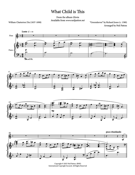 What Child Is This (Digital Sheet Music)